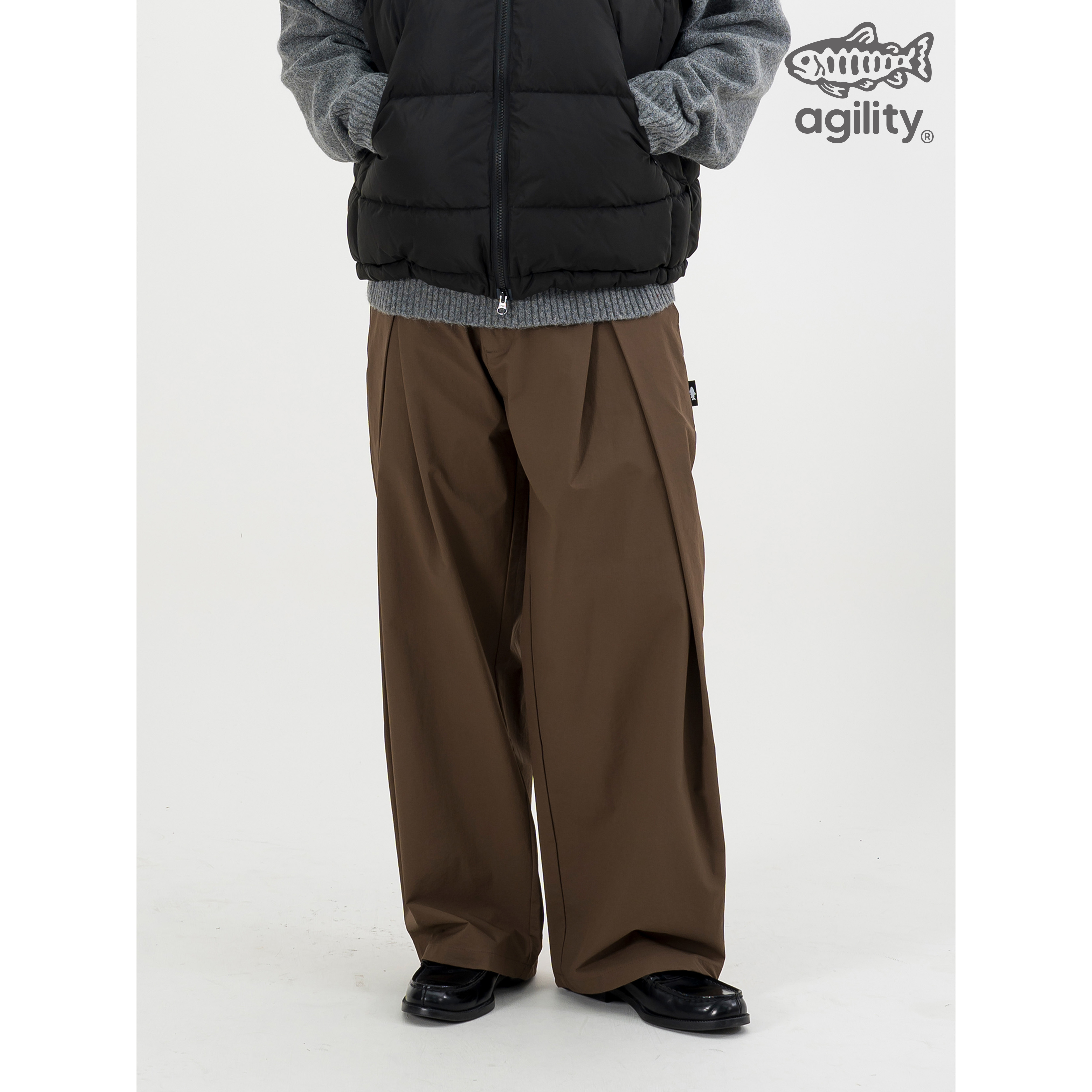 AGILITY Big Pleated Nylon Pants 大打褶 尼龍 闊腿長褲 [NP9]