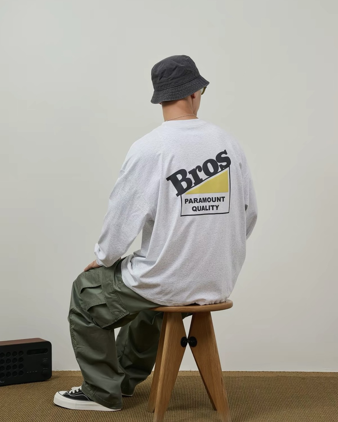 #預購 Broshood 26AW 日系寬鬆休閒 品牌經典復古LOGO印花 索羅娜長踢 四色