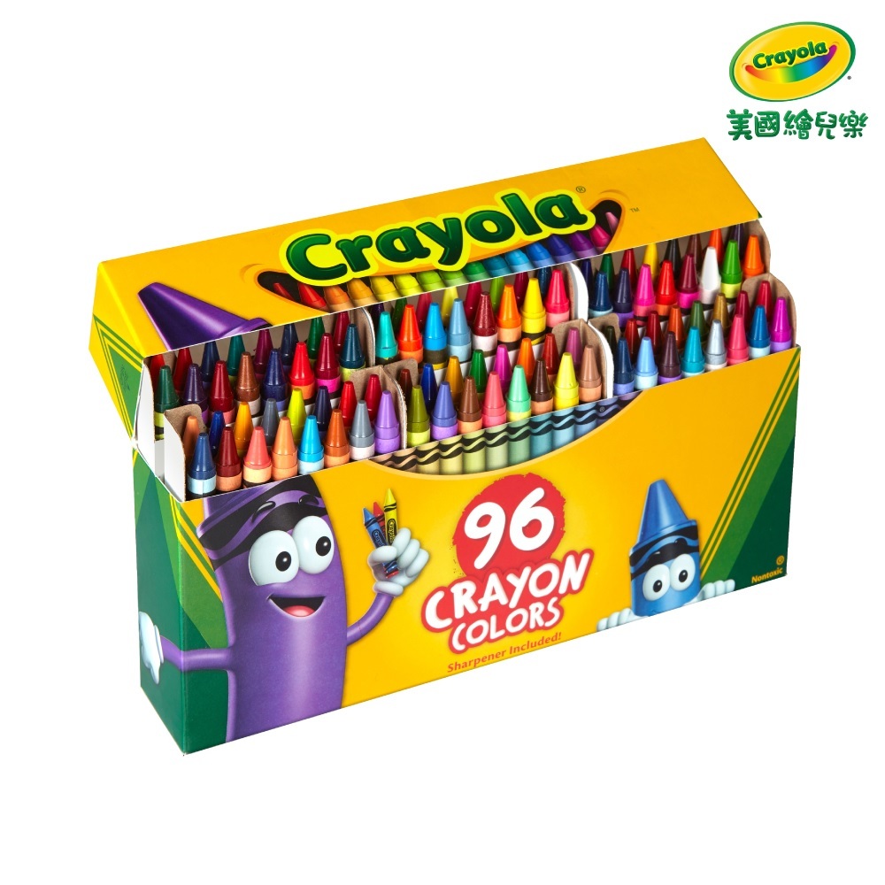 【Crayola 繪兒樂】彩色蠟筆96色 (適用年齡：3歲以上)