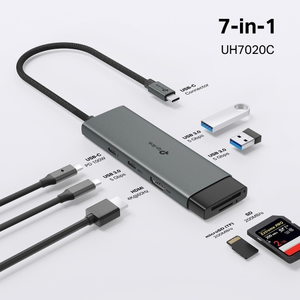 TP-Link USB Type-C 7 in 1 集線器UH7020C