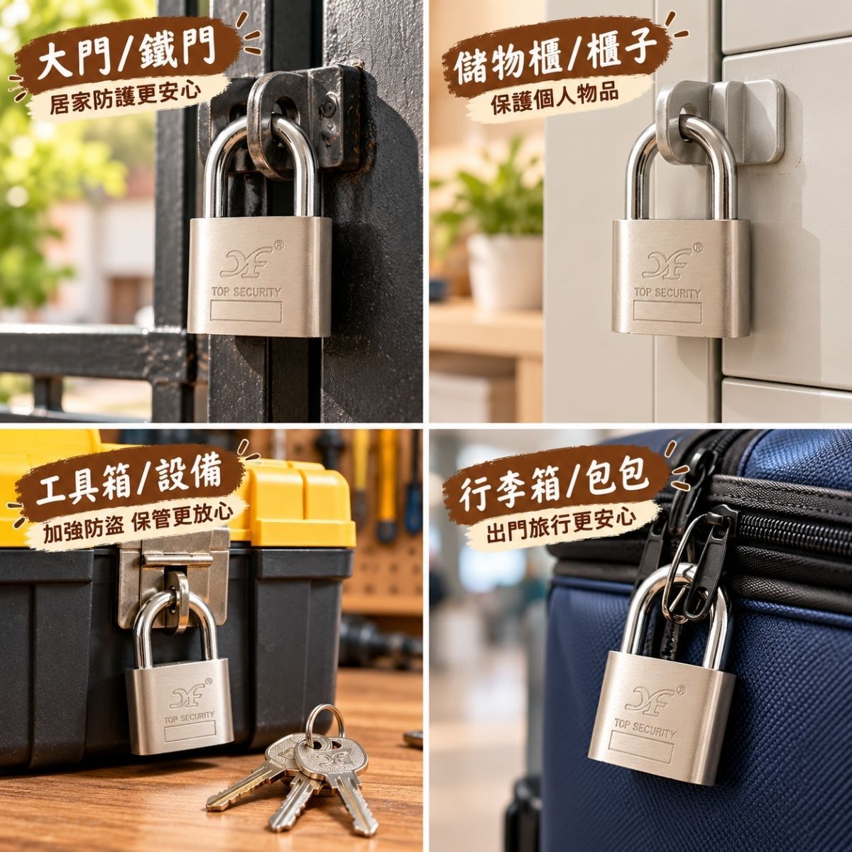 鑰匙掛鎖30mm/40mm｜金屬掛鎖 防盜鎖頭 小掛鎖 行李箱鎖 工具箱置物櫃鎖｜【輕鬆購五金百貨】