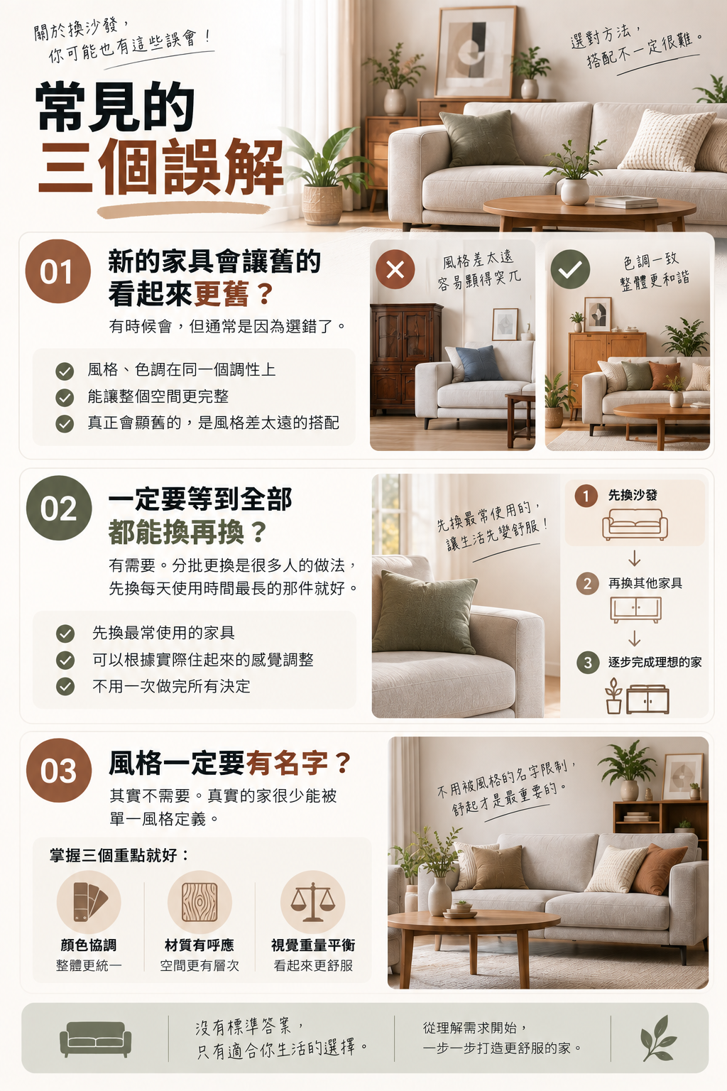 換沙發常見三大誤解