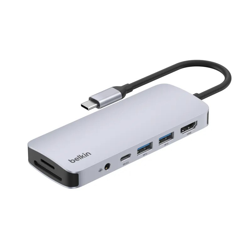 Belkin Connect USB-C 7-in-1 多功能高速集線器 - AVC009fqSGY-V2