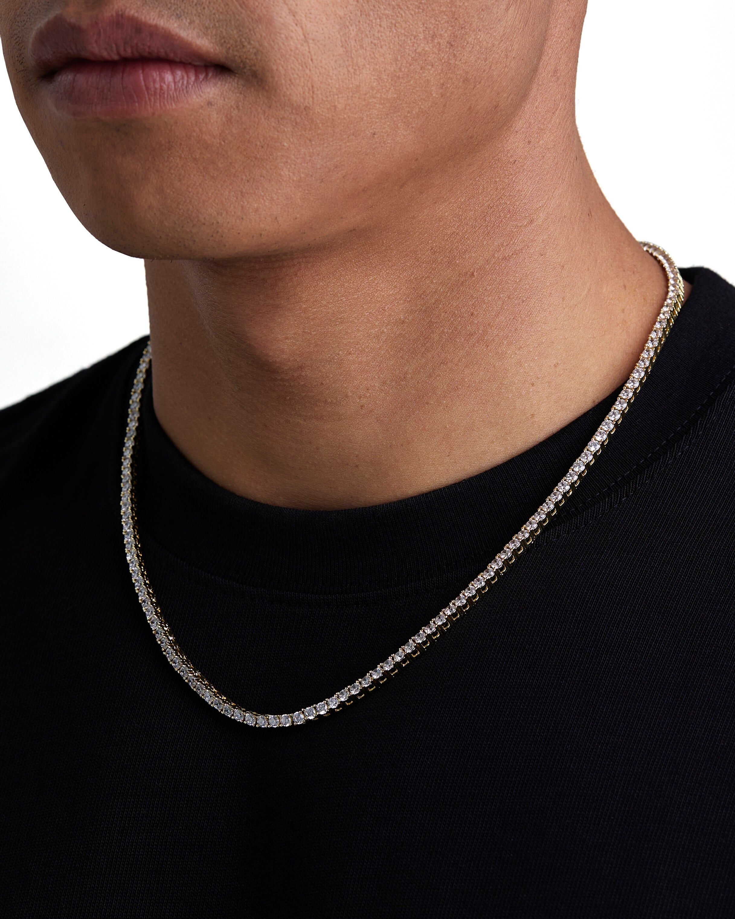 Iceman Society｜ICE SPARKLER - 3mm Tennis項鍊 (18K Gold)