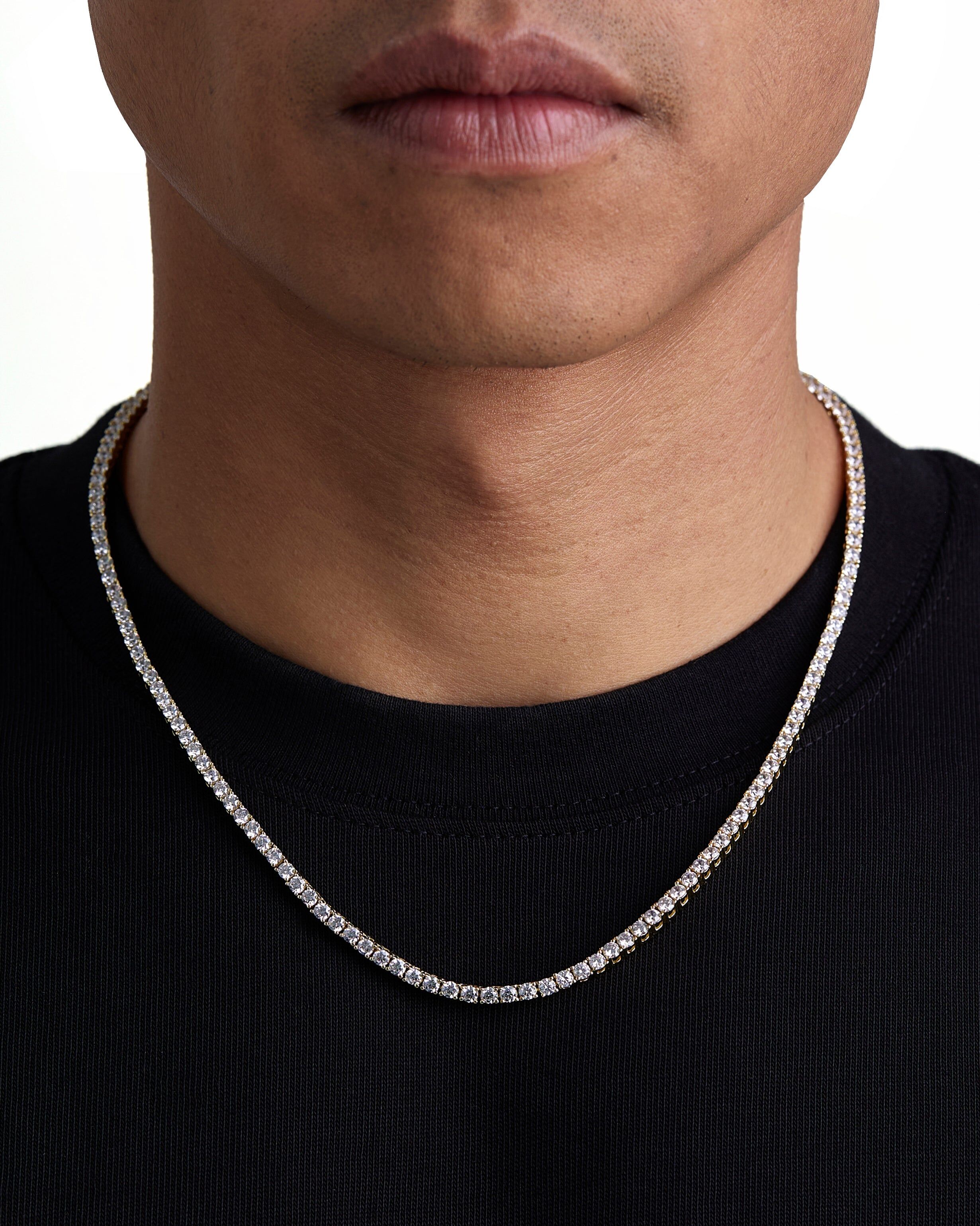 Iceman Society｜ICE SPARKLER - 3mm Tennis項鍊 (18K Gold)
