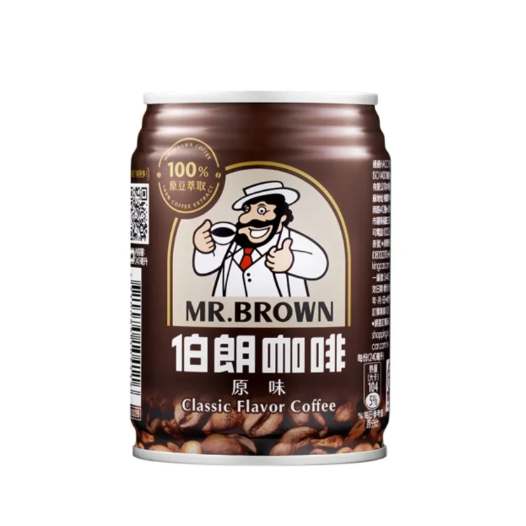 【金車】伯朗咖啡-原味240mlx1入
