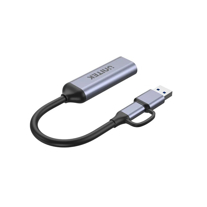 UNITEK HDMI 轉 USB-C/A 影像擷取卡 - V1167A