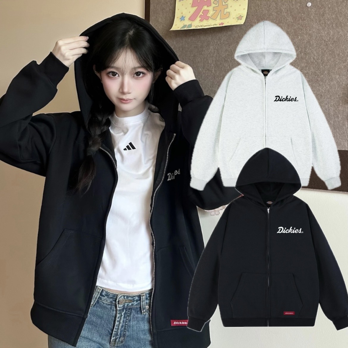 『預購商品』Dickies 美式潮牌字母連帽外套 DKU263NKJX67