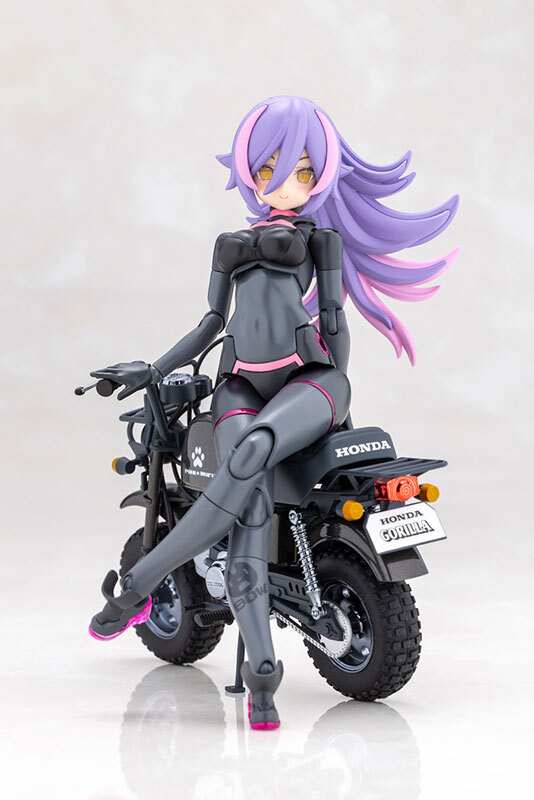 預訂4月  Kotobukiya Megami Device PUNI*MOFU RACING LANG with Honda Z50J Gorilla Plastic Model Pre-order