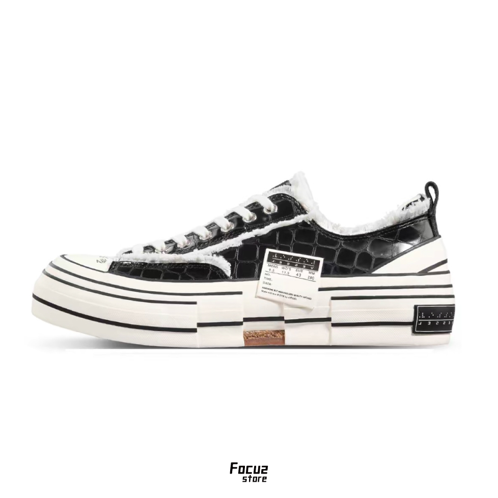 【Focus Store】預購 Xvessel G.O.P Lows "Croc Black" 鱷魚紋 黑色 解構鞋 F26X125B
