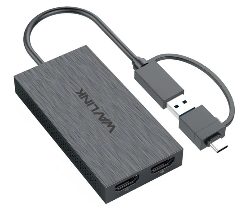 Wavlink WL-UG6902H 雙 HDMI 4K@60Hz 顯示轉接器