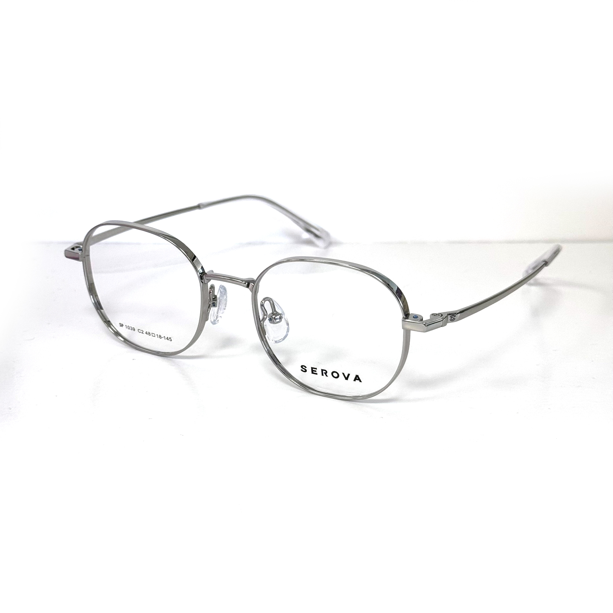 【SEROVA】SF1039 C2 光學眼鏡♦銀
