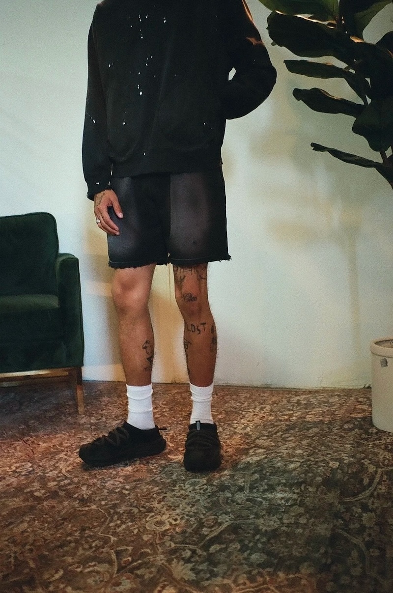 MOOJIMOOJI - TERRY SHORTS - VINTAGE BLACK