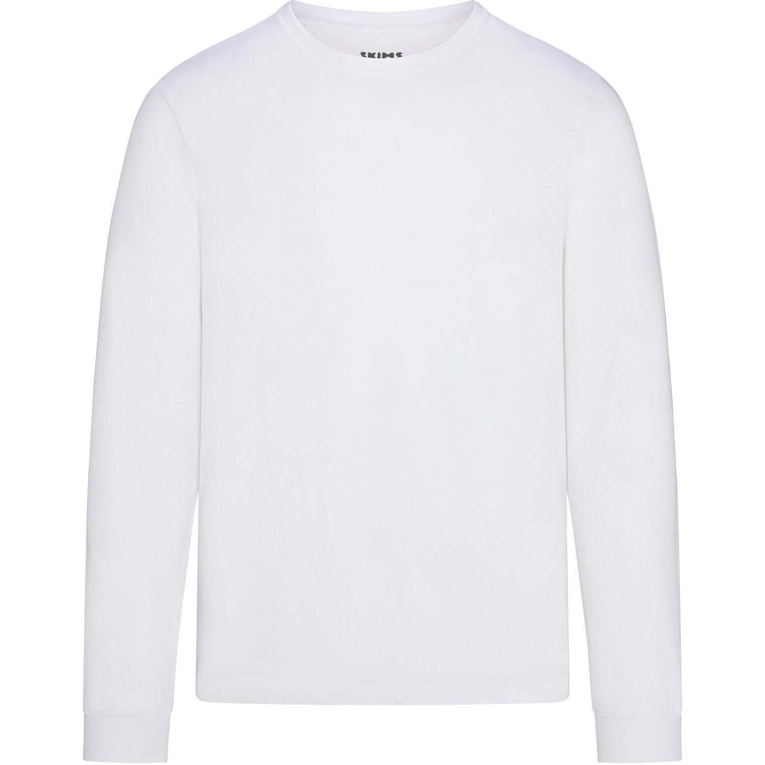 【代購】Skims MENS CLASSIC LONG SLEEVE T SHIRT T Shirt Men's CHALK/Chalk LS-LST-6350M-CHK