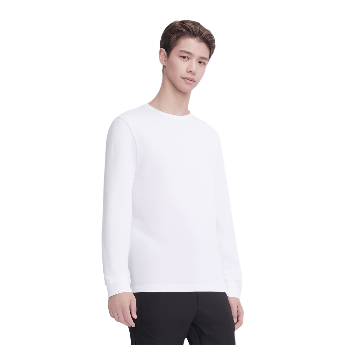 【代購】Skims MENS CLASSIC LONG SLEEVE T SHIRT T Shirt Men's CHALK/Chalk LS-LST-6350M-CHK