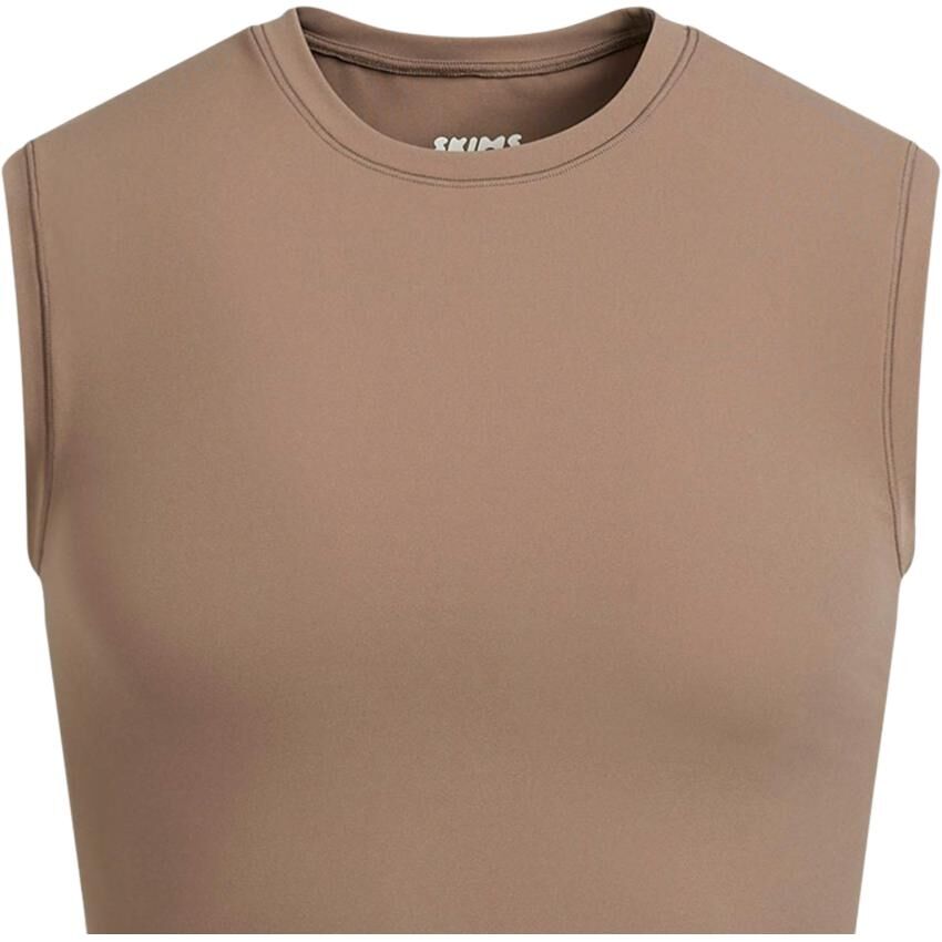 【代購】Skims Tank Tops Men's UMBER/Earth Tone Crew Neck Moderate Straight Fit TP-TNK-5393M-UMB