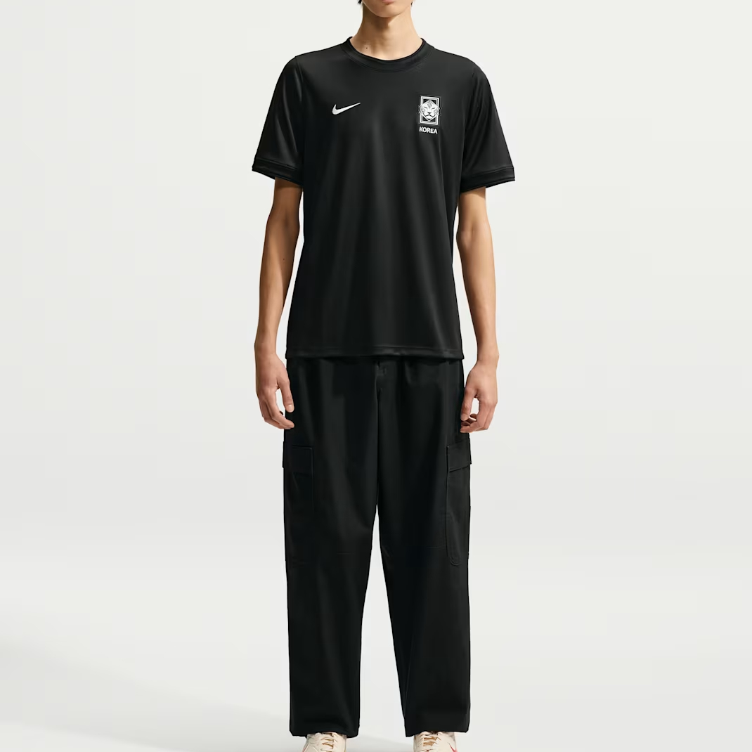 【代購】Nike X Peaceminusone Soccer Jerseys Men's Black/White/White Crew Neck Moderate IU3867-010