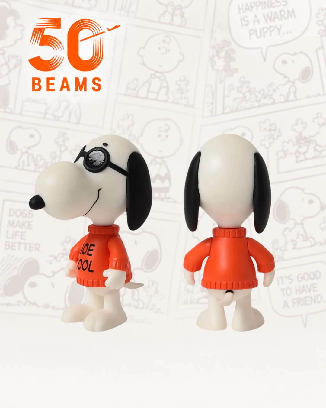 Super7 × BEAMS 50週年限定聯名 PEANUTS 史努比公仔