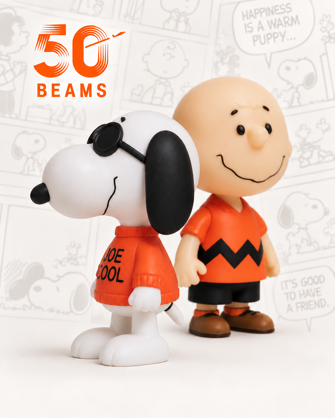 Super7 × BEAMS 50週年限定聯名 PEANUTS 史努比公仔
