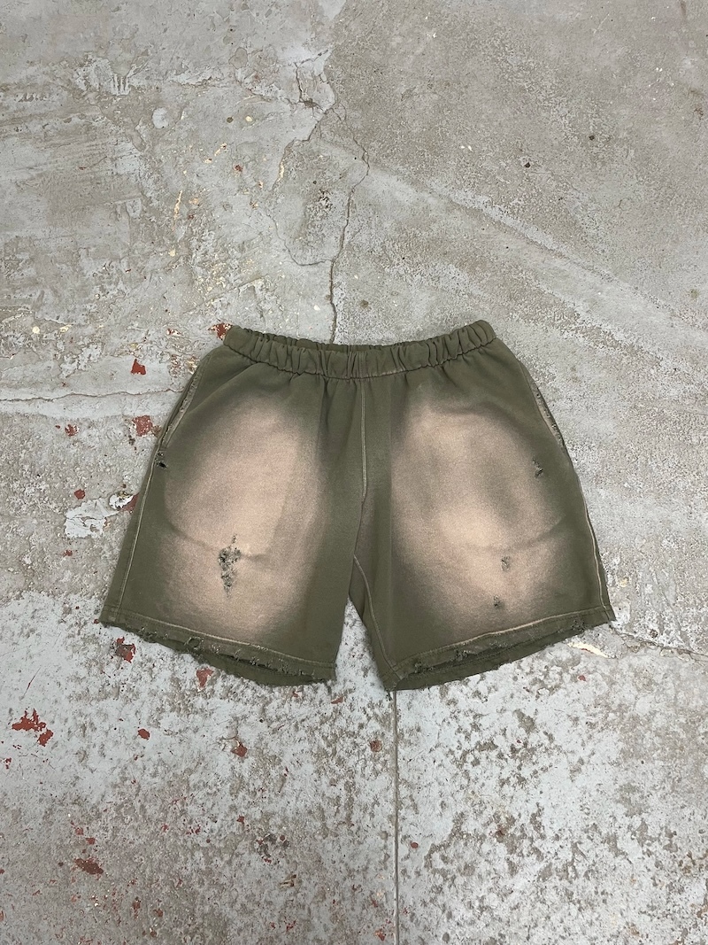 MOOJIMOOJI - TERRY SHORTS - VINTAGE OLIVE GREEN