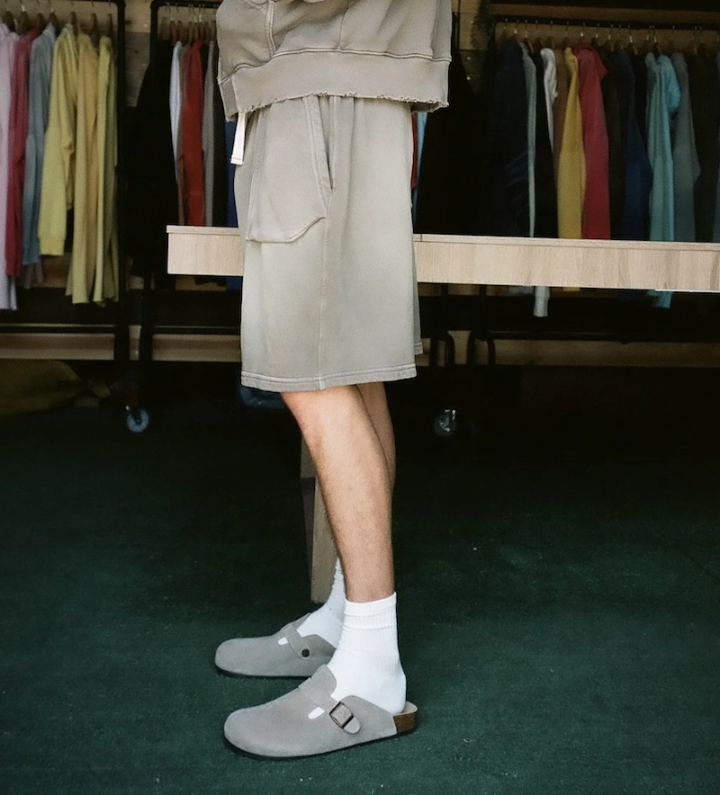 MOOJIMOOJI - BERMUDA SHORTS - AGED STONE GREY