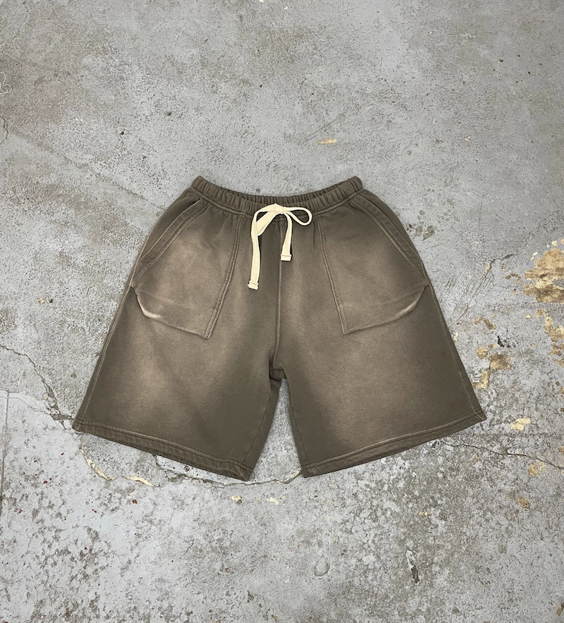 MOOJIMOOJI - BERMUDA SHORTS - AGED STONE GREY