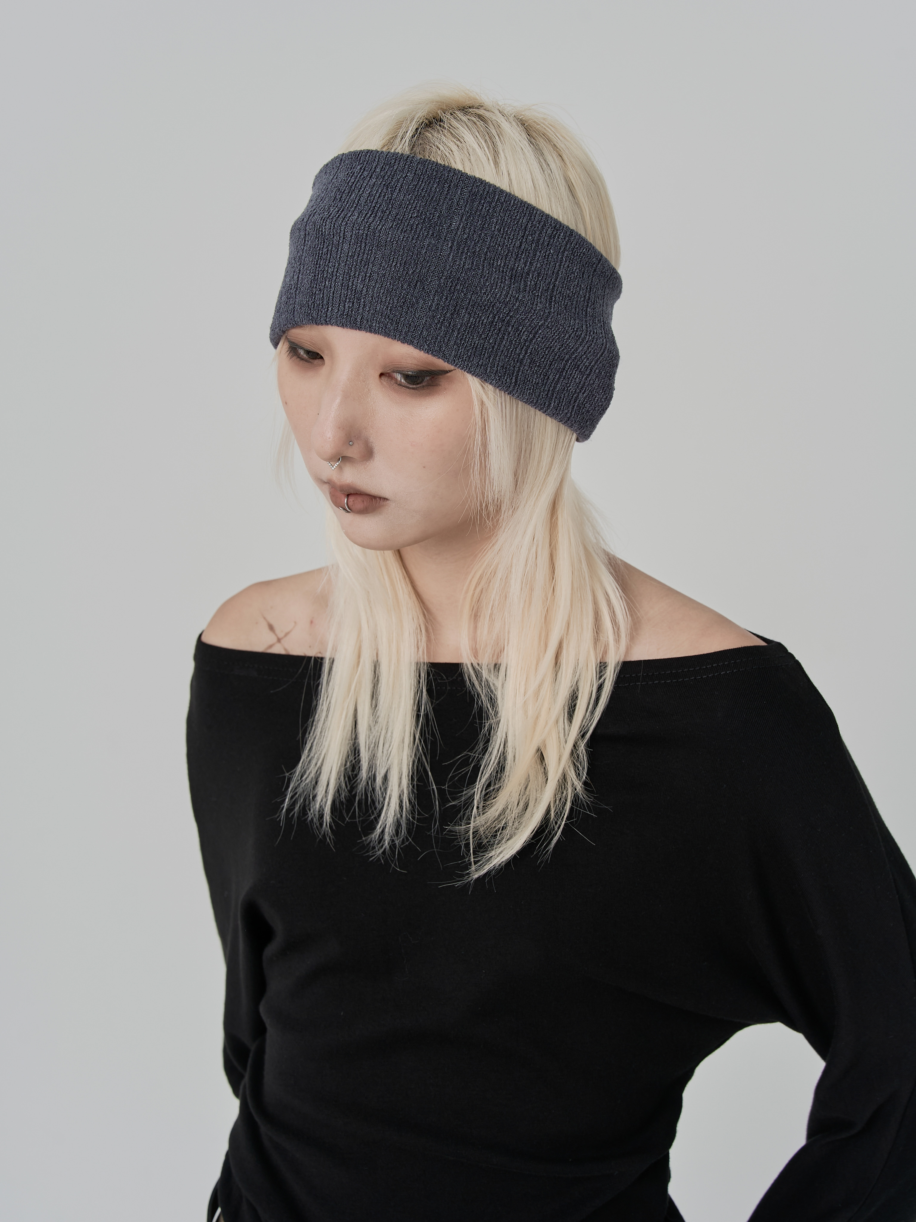 羅紋寬版髮帶(3色)