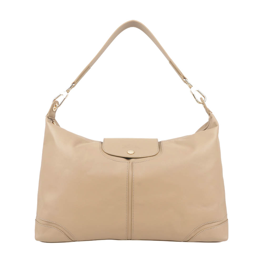 【Longchamp】Le Pliage Xtra XL 牛皮超大款肩背包(風衣卡其色)