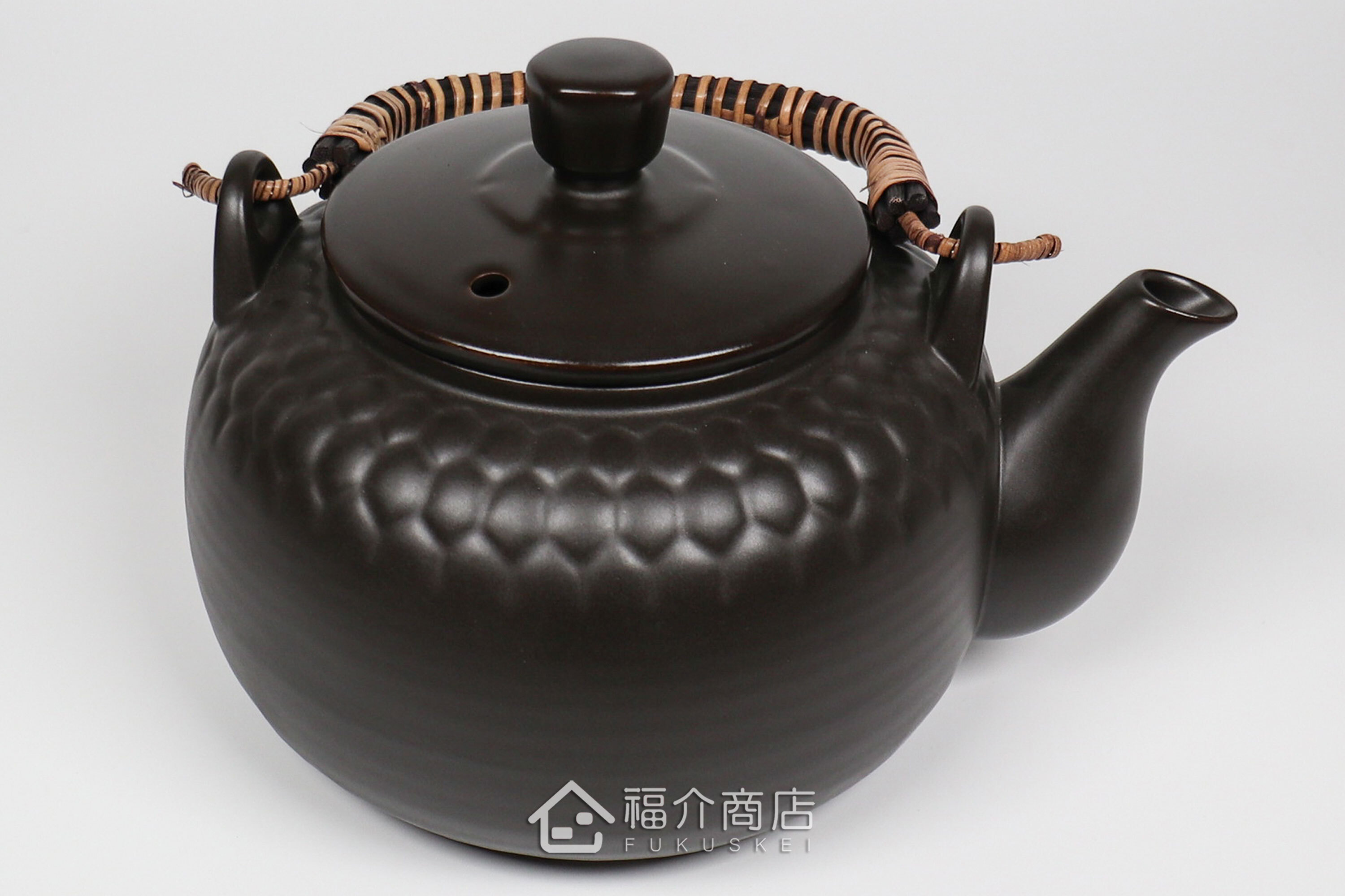 泡茶或煎藥用的藤蔓編織手柄耐熱陶壺