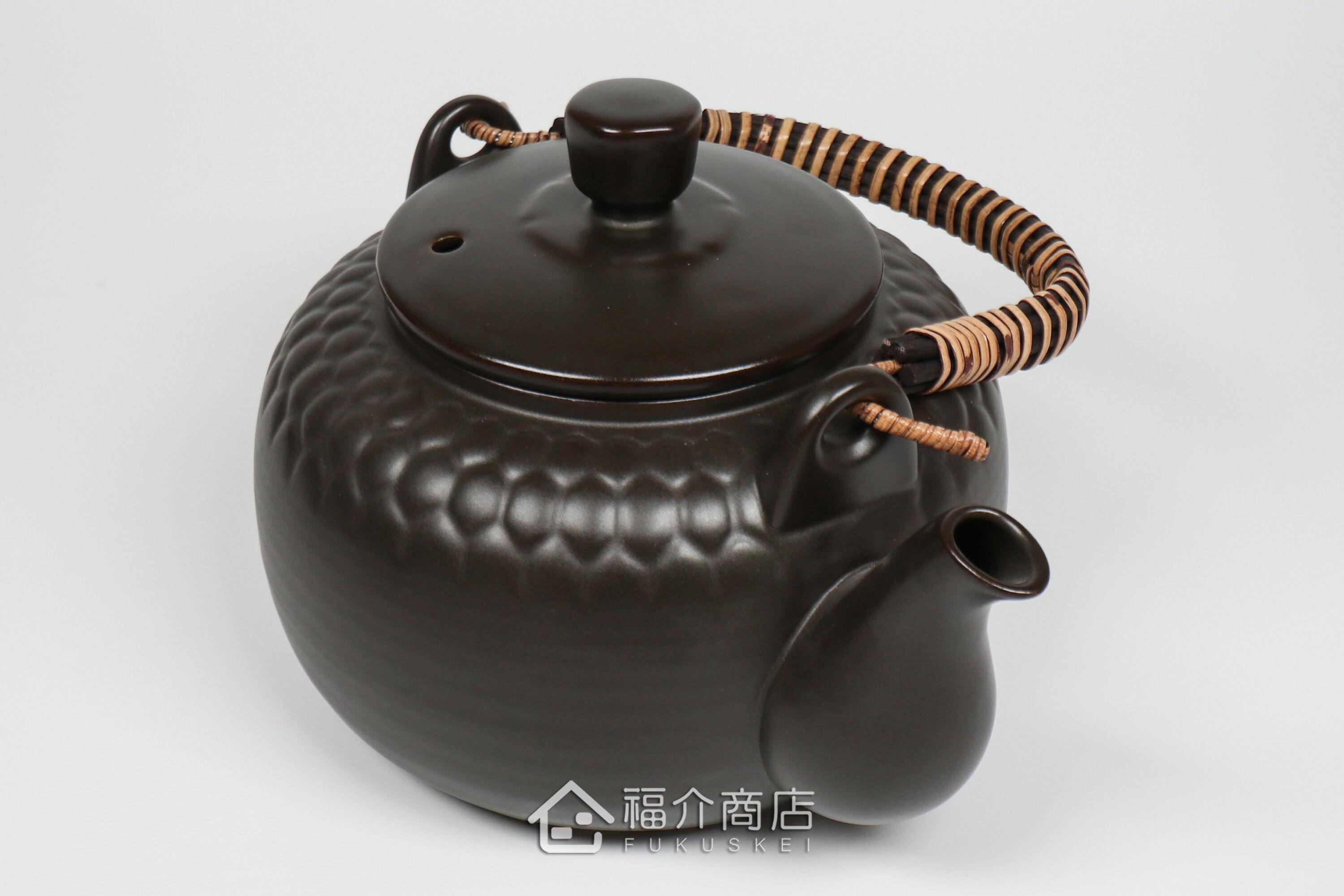 泡茶或煎藥用的藤蔓編織手柄耐熱陶壺