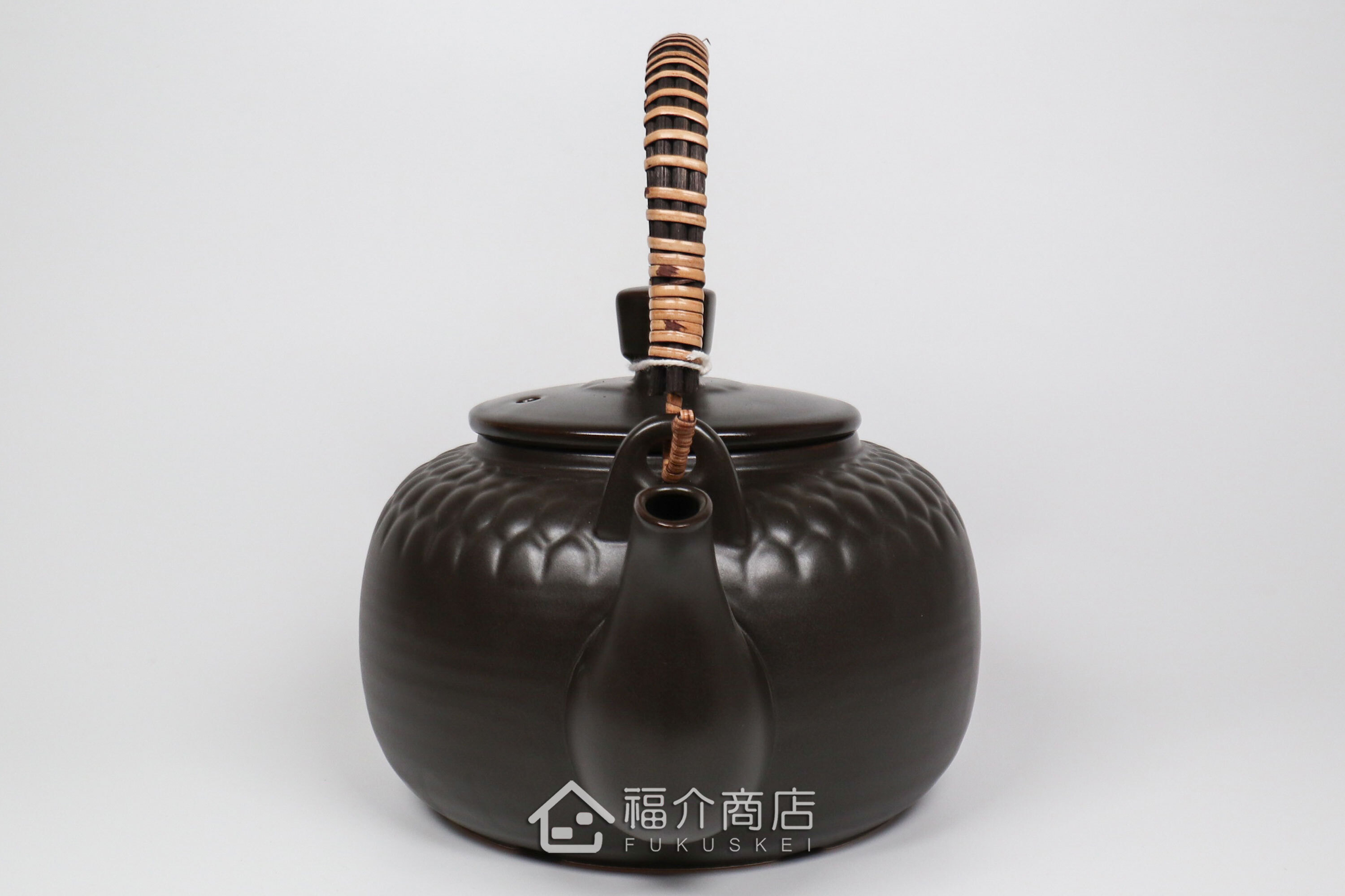 泡茶或煎藥用的藤蔓編織手柄耐熱陶壺