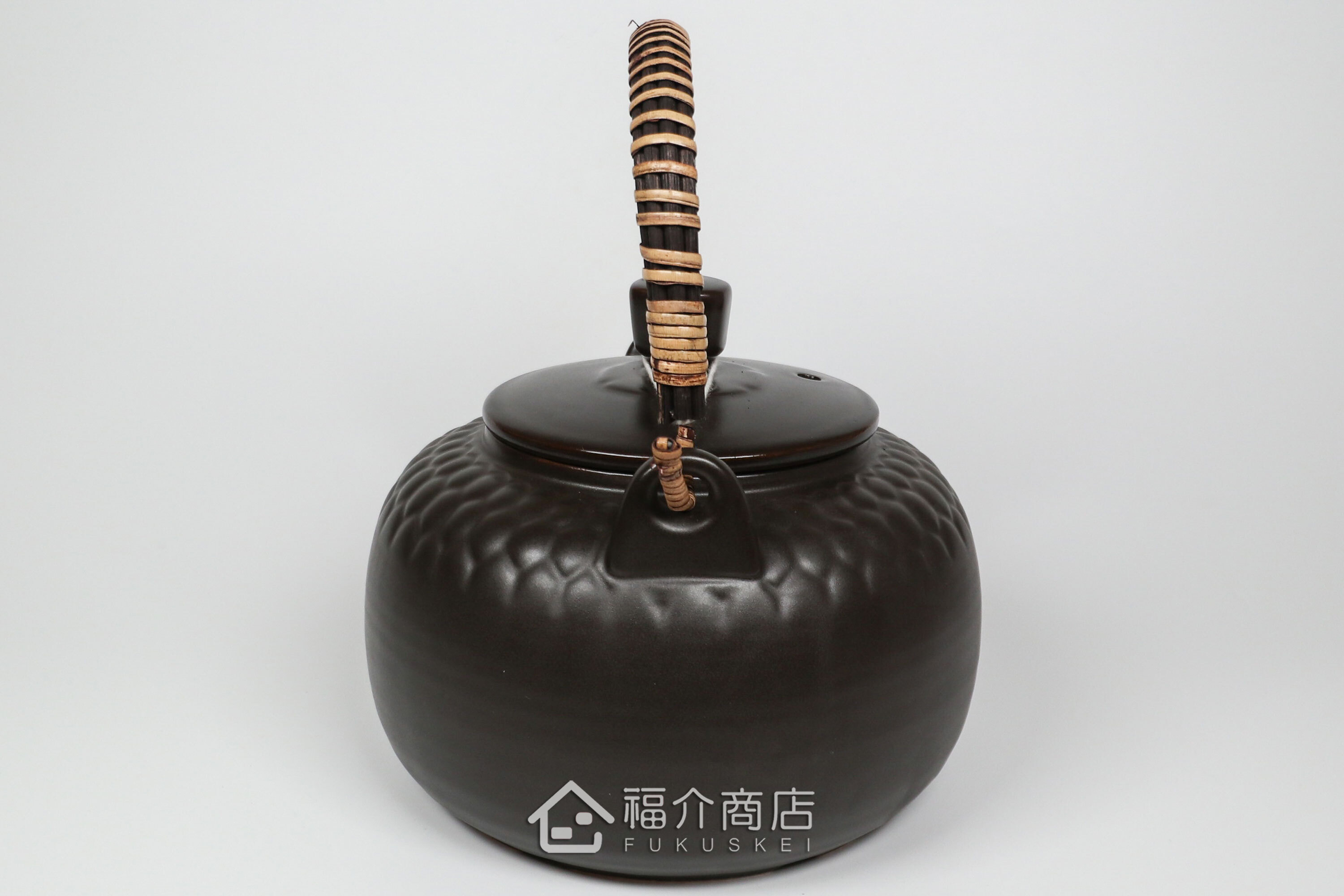 泡茶或煎藥用的藤蔓編織手柄耐熱陶壺