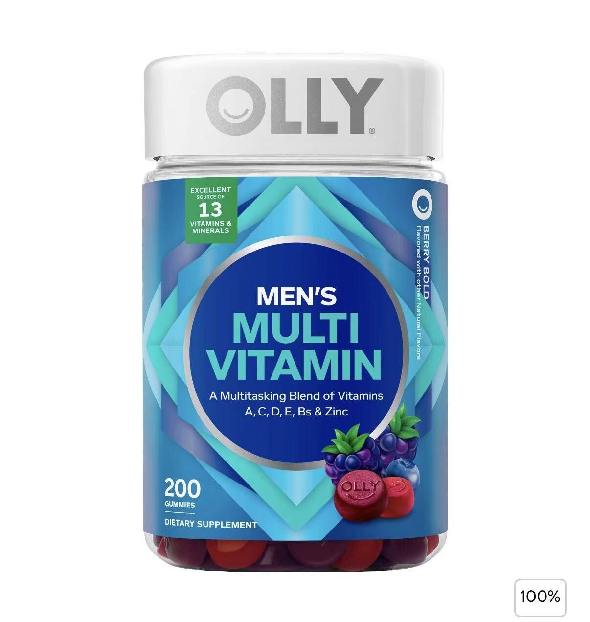 【直播】OLLY LX100163 男性綜合維生素軟糖 (200粒裝)