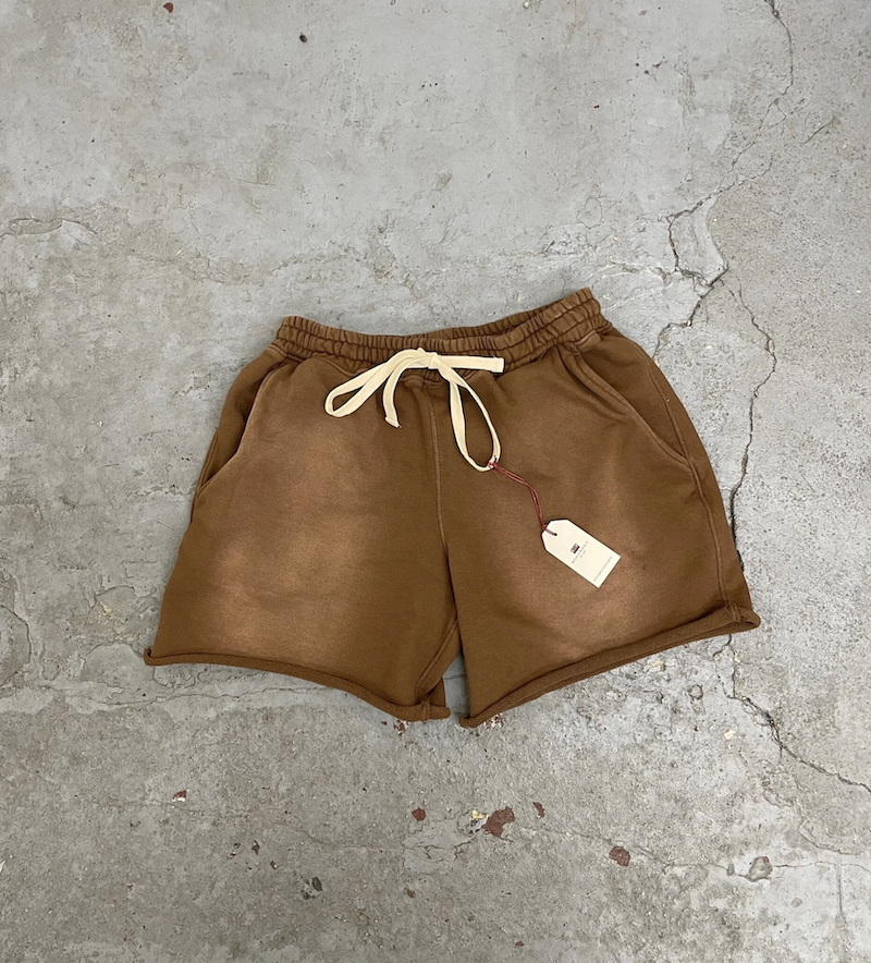 MOOJIMOOJI - CLASSIC SWEAT SHORTS - AGED BROWN
