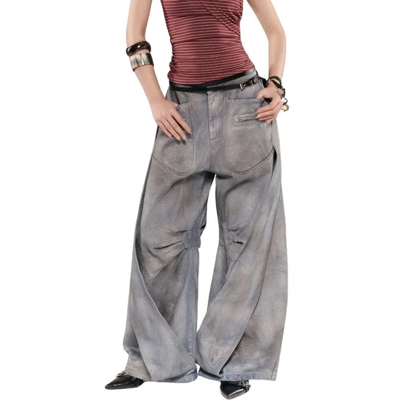 <快速出貨>BUNNYHILL Concept ARCHER PANTS VER JEAN 渲染長褲 灰藍