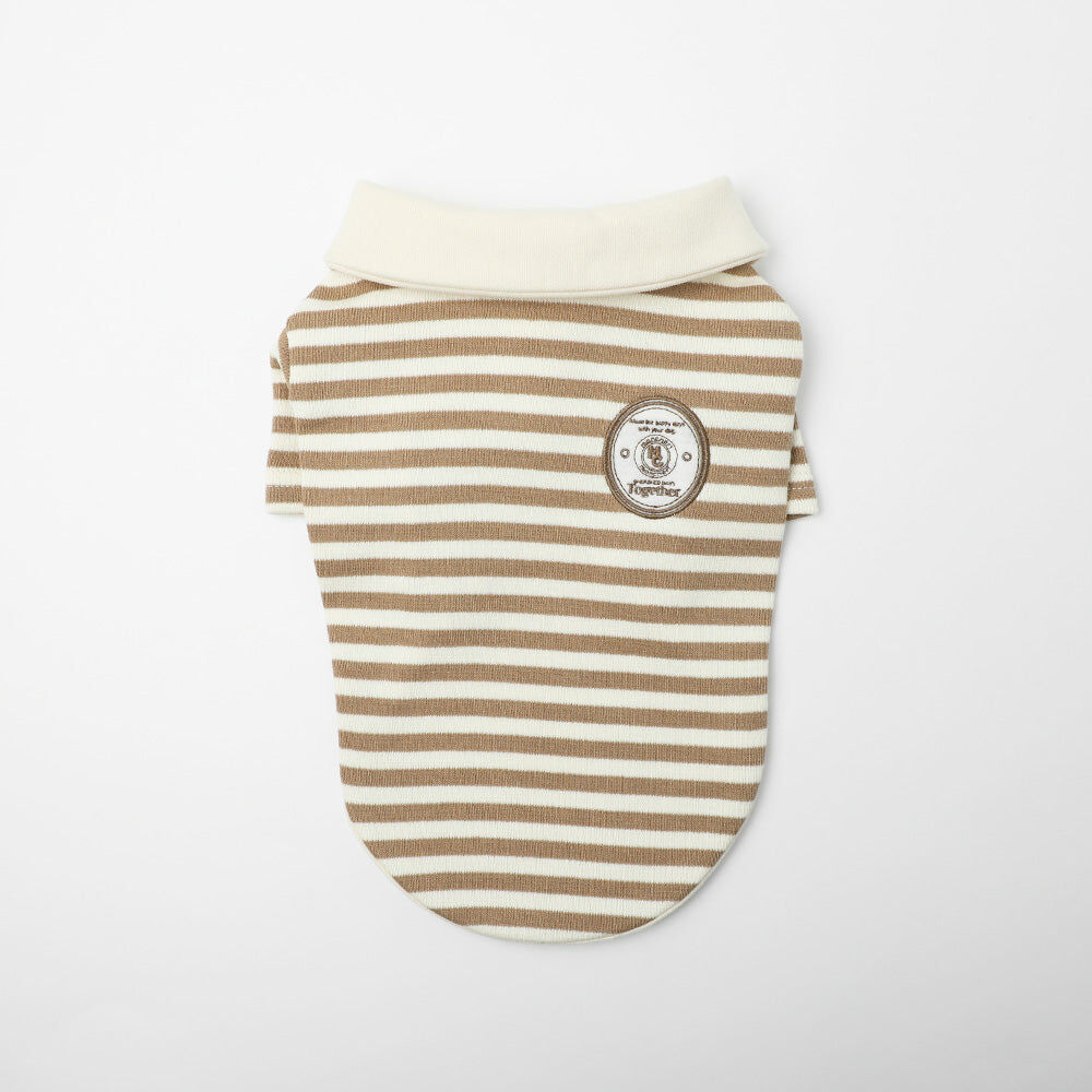 【Moncheri】Striped Shirt Top