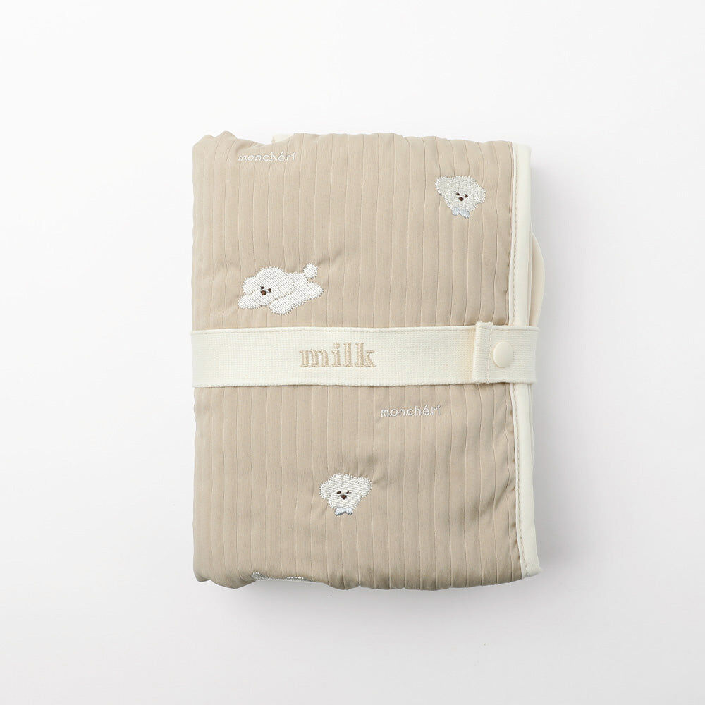 【Moncheri】Dog Embroidered Café Mat