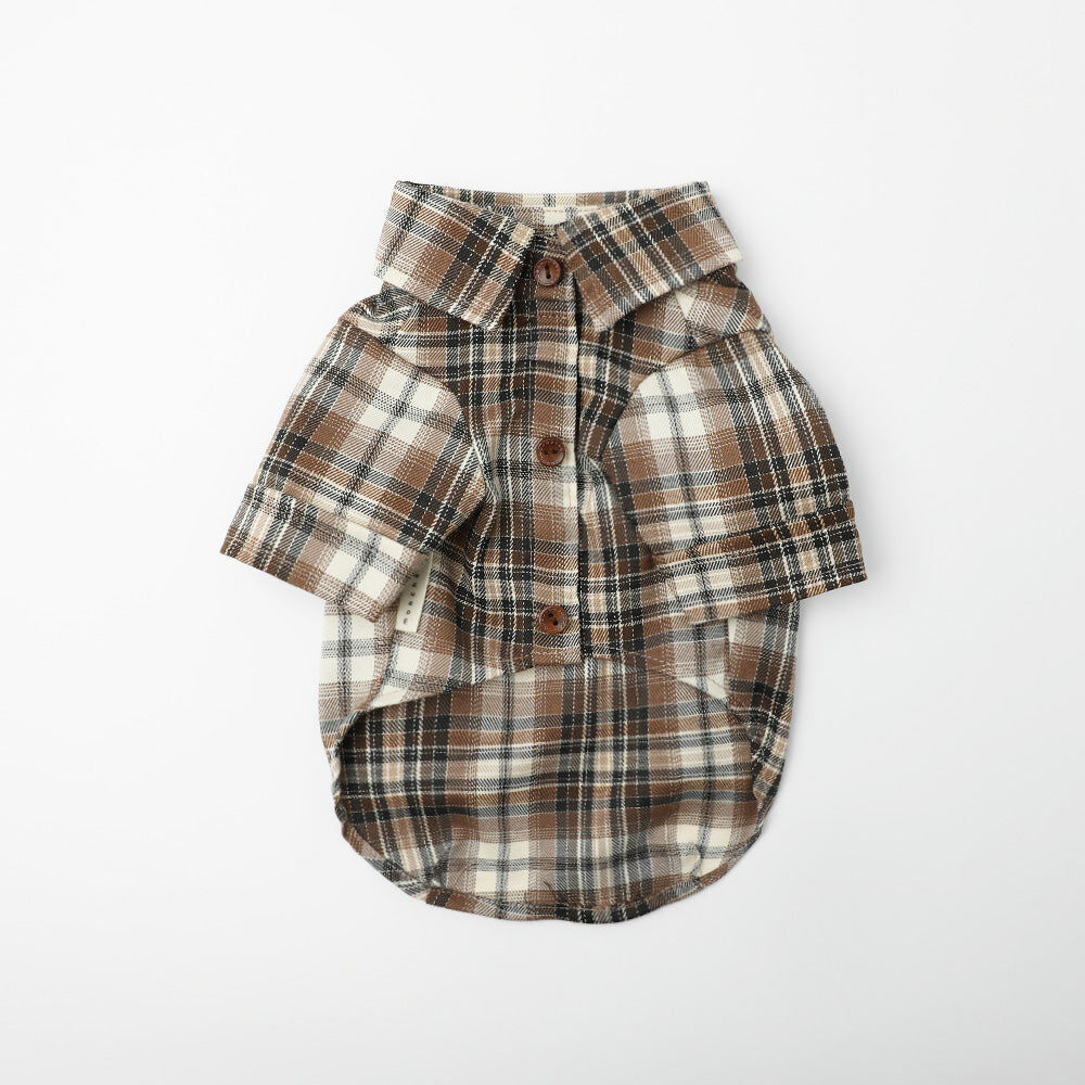 【Moncheri】Basic Check Shirt
