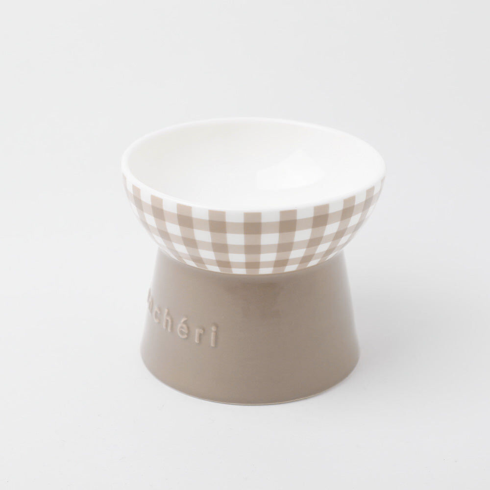 【Moncheri】Gingham Check Food Bowl