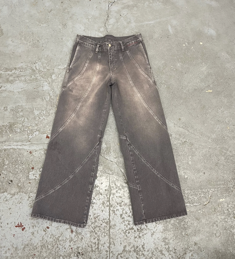 MOOJIMOOJI - WIDE LEG DENIM - AGED CHARCOAL