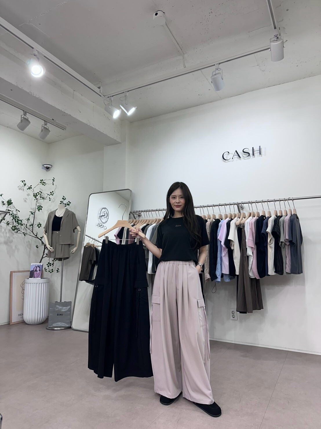 CA7220 長繩口袋工裝長褲
