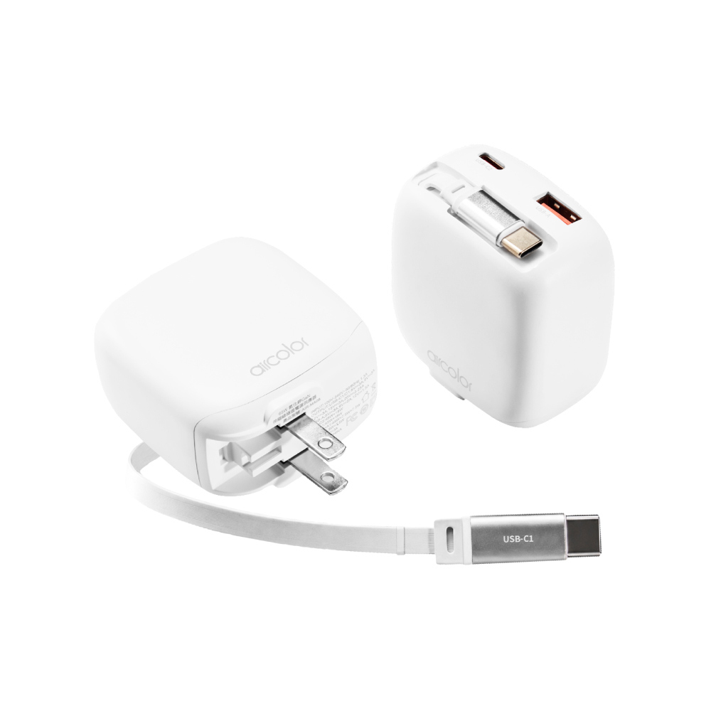 【aircolor】65W氮化鎵(GaN)伸縮線極速電源供應器 充電器