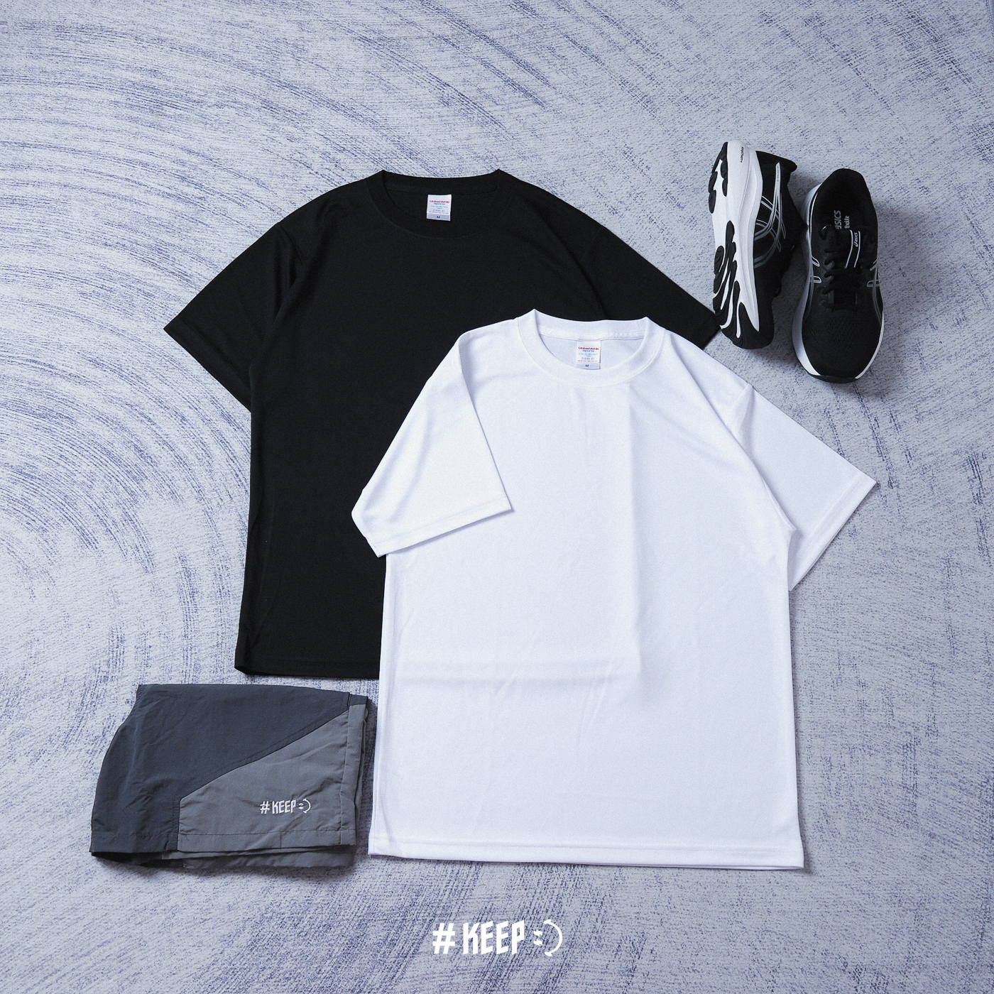 United Athle 4.7oz Dry Silky Touch Tee 黑色 白色 絲綢觸感 吸濕排汗 快乾 短T【508801】