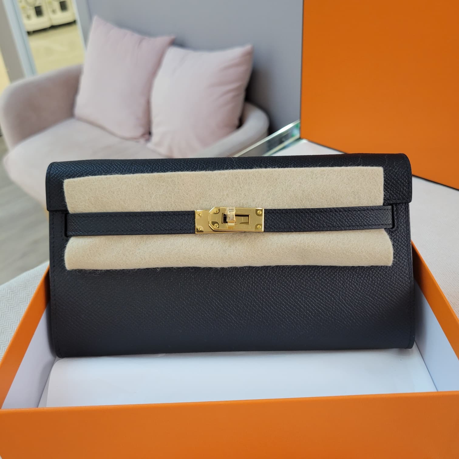 HERMES KELLY TO GO NOIR CC 黑金