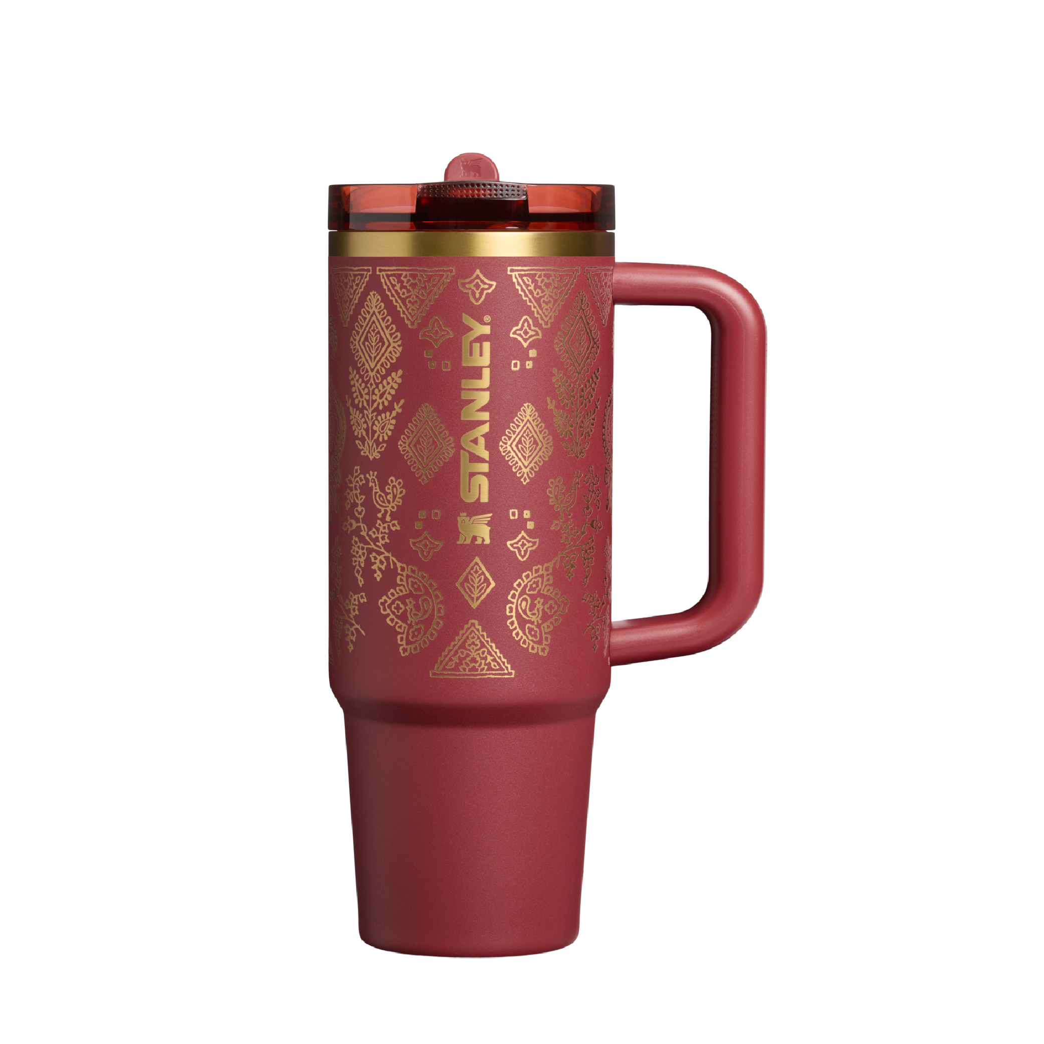 Stanley 1913 x Nest  防漏吸管隨手杯 0.88L / 燈火玫瑰