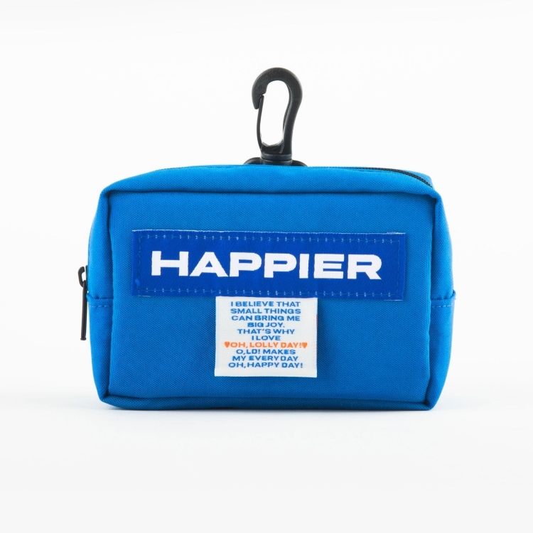 韓國 HAPPIER 豆腐方塊小掛包 tofu pouch 藍色