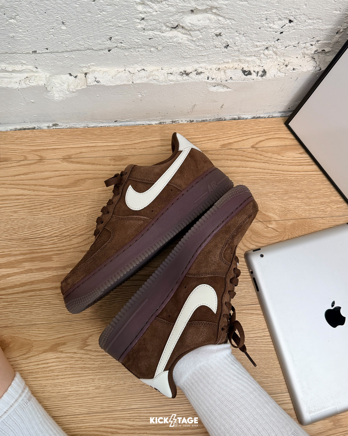 〈海外連線預定〉女鞋 NIKE AIR FORCE 1 COCO 可可棕色 咖啡 摩卡 復古 休閒鞋【IQ0136-200】AF1
