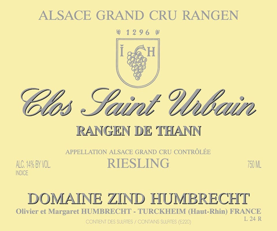 Zind-Humbrecht Rangen de Thann Clos Saint Urbain Riesling Grand Cru 2019 (RP97)