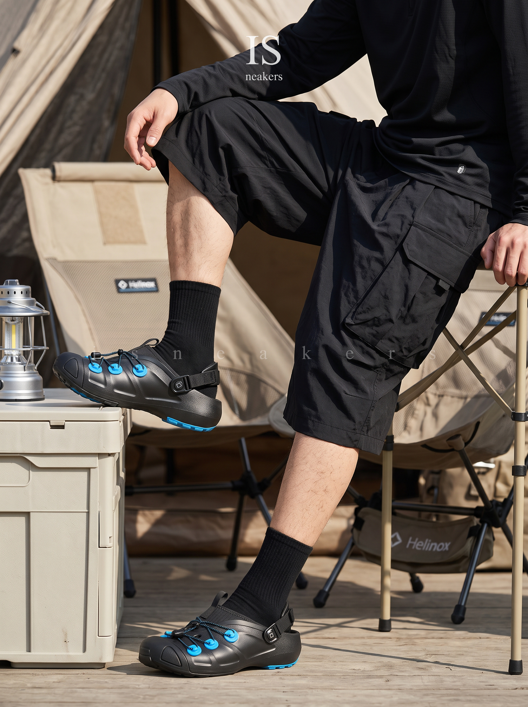 iSNEAKERS｜HELINOX x Crocs Quick Trail Clog "Black" 黑色 213734-001