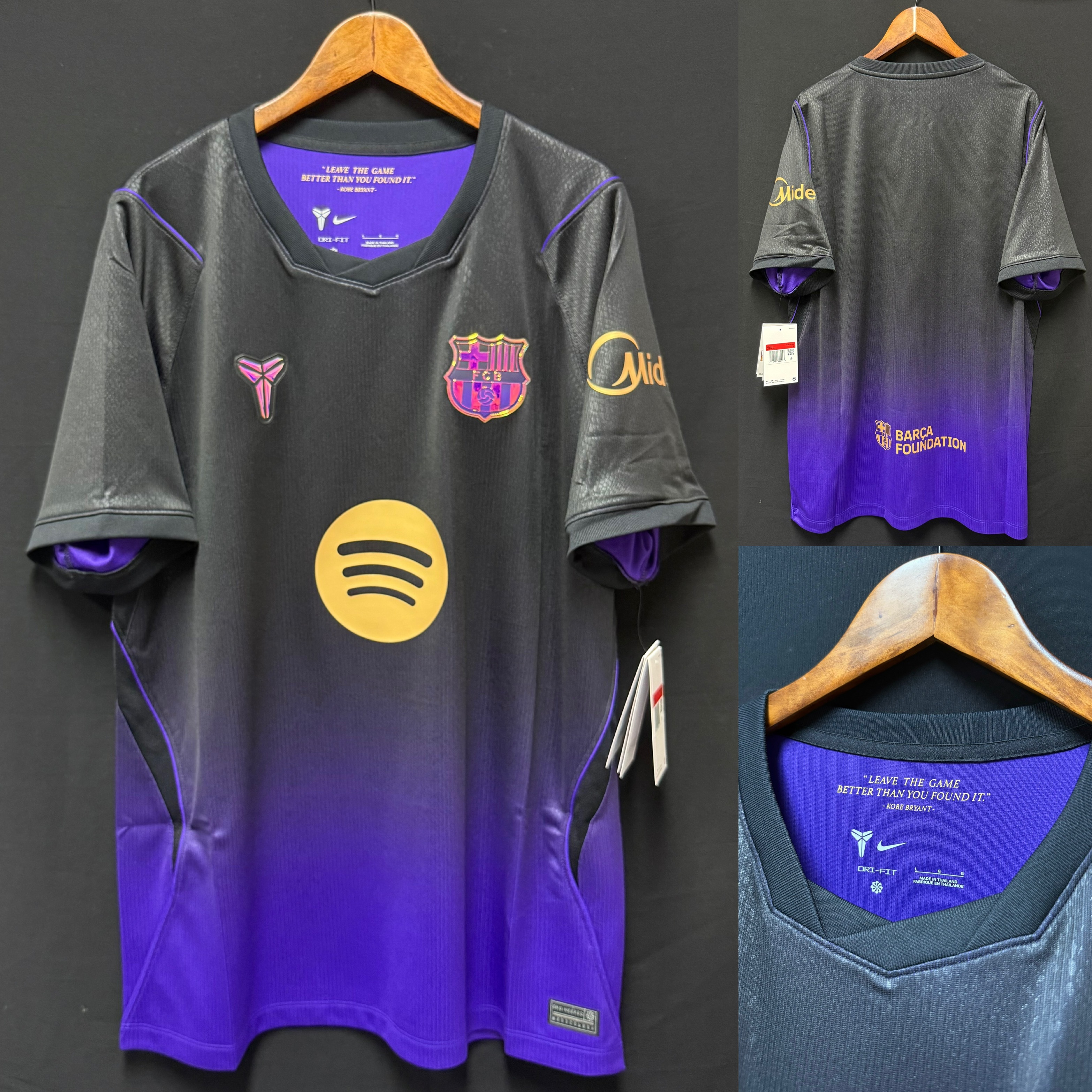 (BNWT) FC Barcelona 2025-2026 Nike x Kobe Bryant Third Shirt